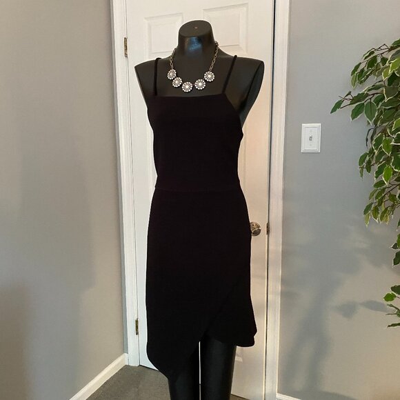 June & Hudson Dress Black Asymmetrical Cocktail Dress - Large - Picture 3 of 10
